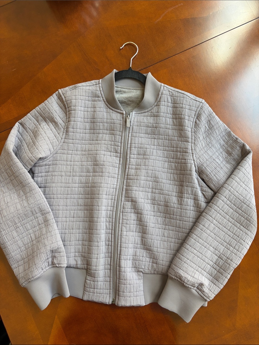 Lululemon Quilted Bomber Jacket - Gray size 8 NWOT